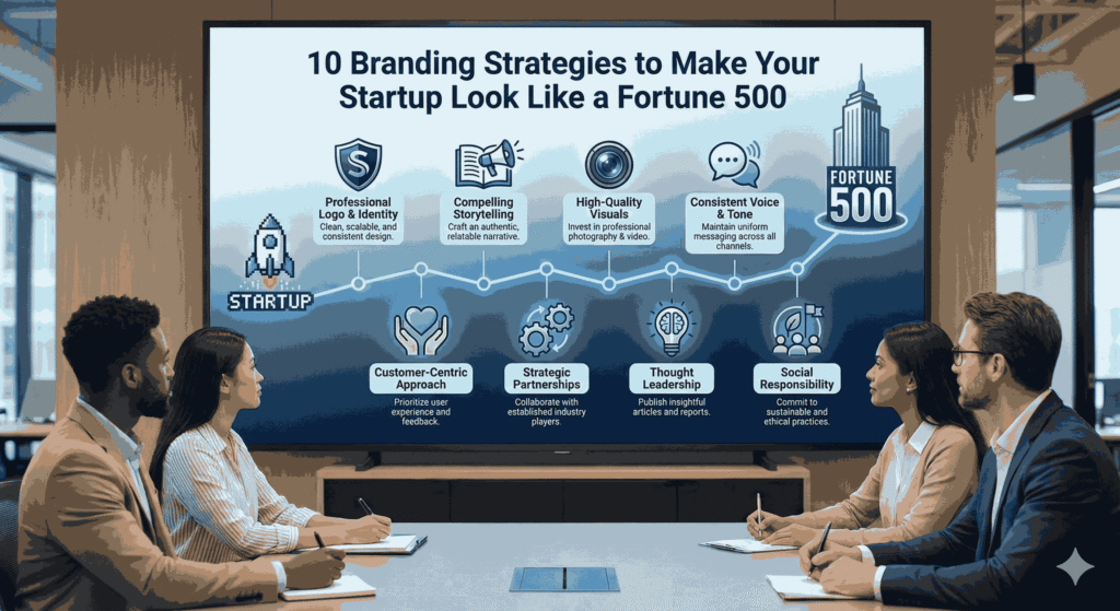 10 Branding Strategies to Make Your Startup Look Like a Fortune 500