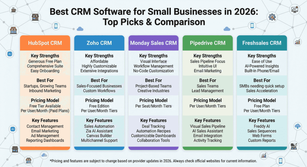 Best CRM Software for Small Businesses in 2026.